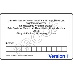 copy of copy of Your Own Card