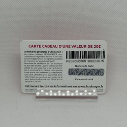 Gift Card Boulanger
