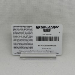 Gift Card Boulanger